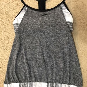 Grey Nike Tankini Swimsuit - TOP